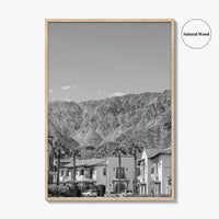 La Quinta Black and White Fine Art Photo Print, Coachella Valley California Poster