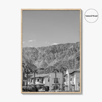 La Quinta Black and White Fine Art Photo Print, Coachella Valley California Poster