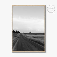 Illinois Black and White Fine Art Photo Print, LaSalle County, Midwest USA, Wall Poster