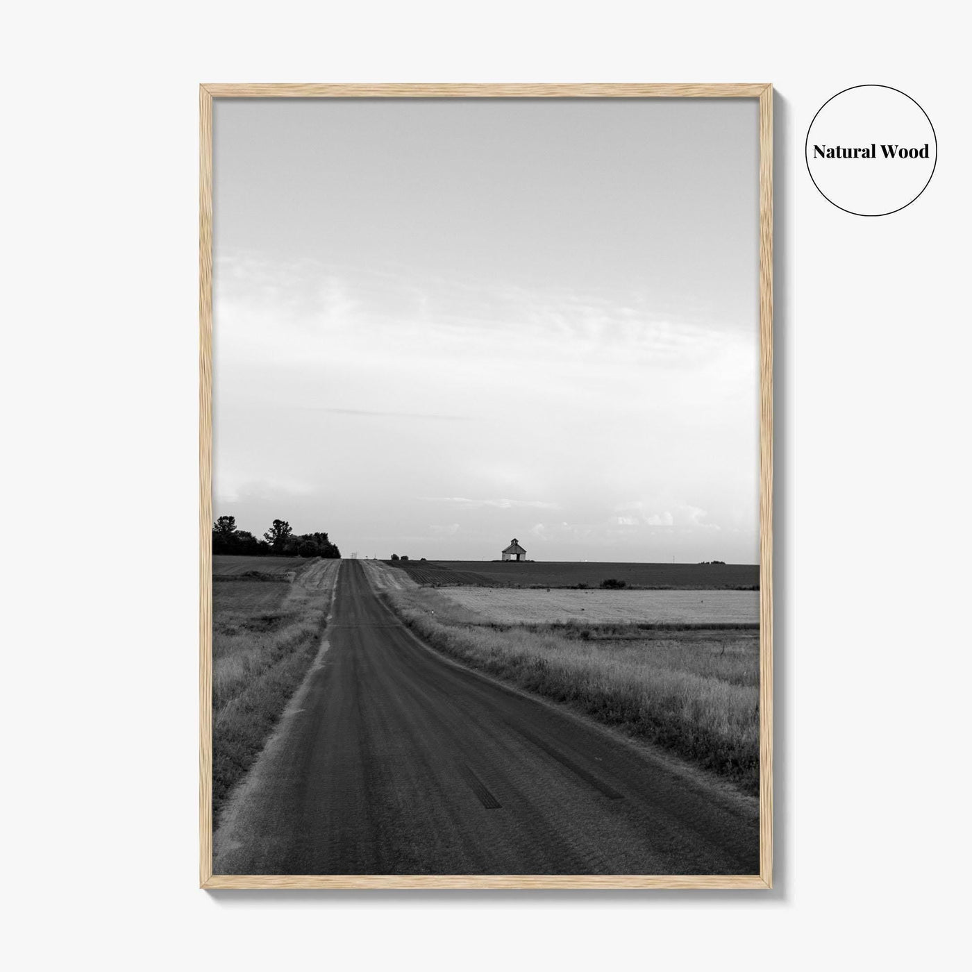 Illinois Black and White Fine Art Photo Print, LaSalle County, Midwest USA, Wall Poster