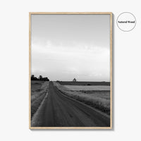Illinois Black and White Fine Art Photo Print, LaSalle County, Midwest USA, Wall Poster