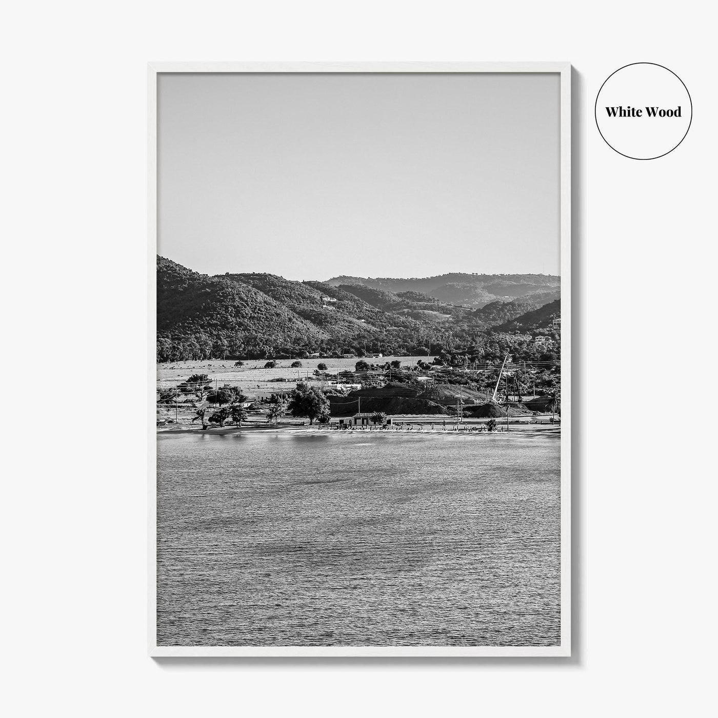Saint Croix Black and White Fine Art Photo Print, Frederiksted US Virgin Islands Poster