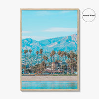 Santa Barbara Fine Art Photo Print, Mediterranean Style, California, USA Wall Decor Poster