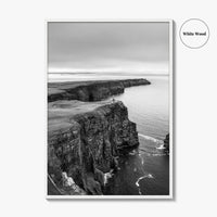 Cliffs of Moher Black and White Fine Art Photo Print, Ireland, Wild Atlantic Way