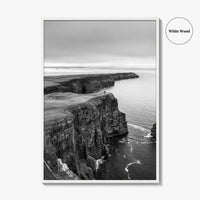 Cliffs of Moher Black and White Fine Art Photo Print, Ireland, Wild Atlantic Way