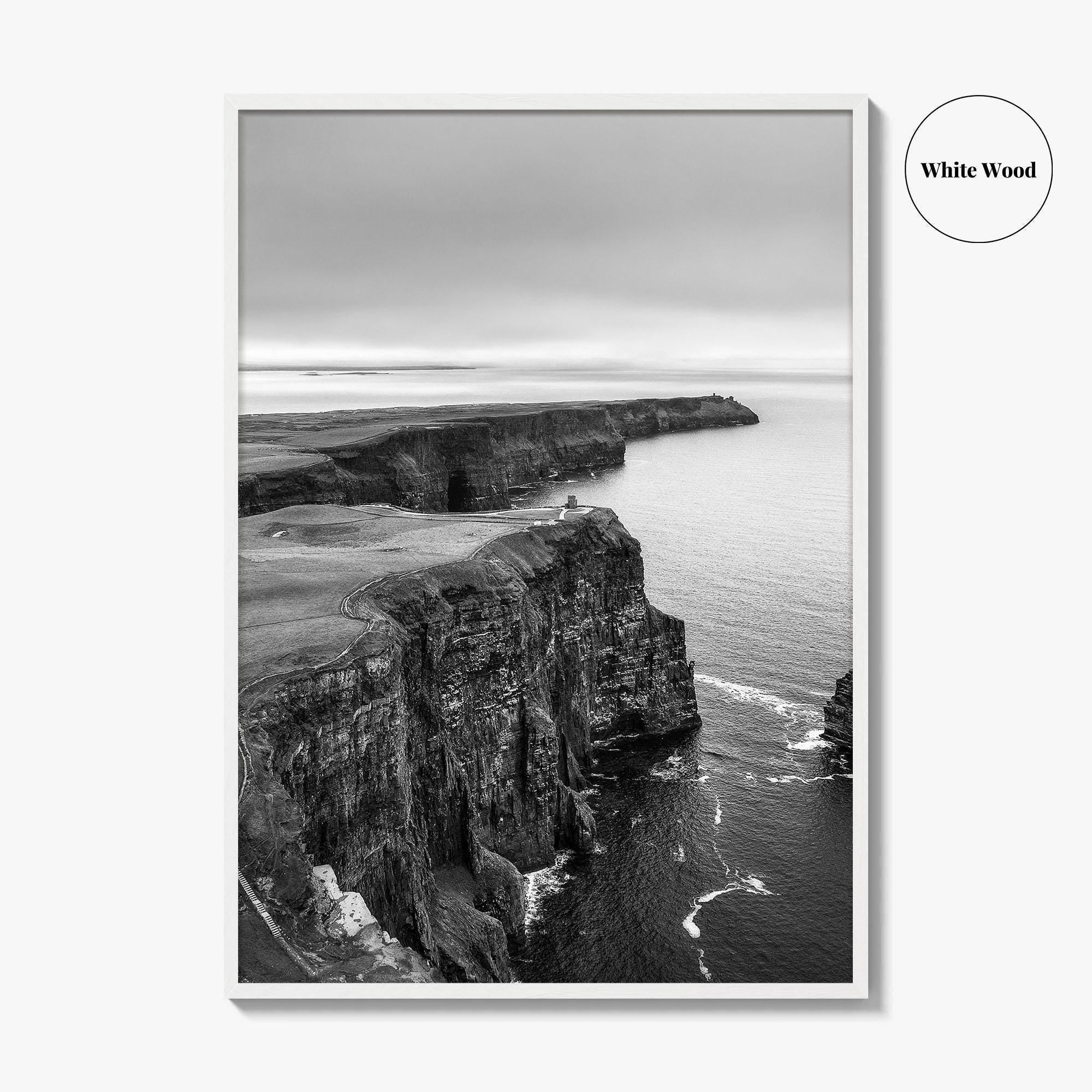 Cliffs of Moher Black and White Fine Art Photo Print, Ireland, Wild Atlantic Way