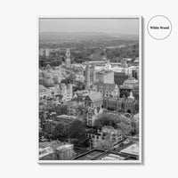 New Haven Black and White Fine Art Photo Print, Yale University, Connecticut Poster
