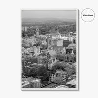 New Haven Black and White Fine Art Photo Print, Yale University, Connecticut Poster
