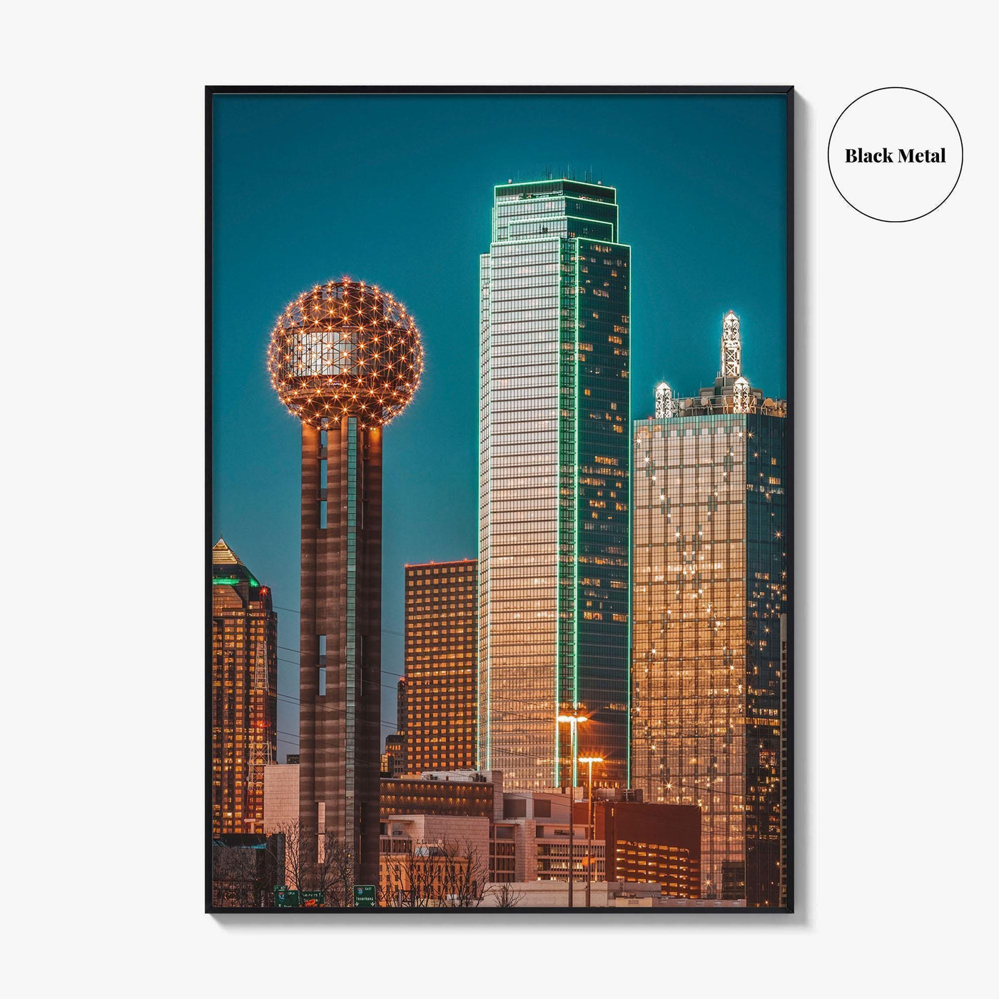 Dallas Skyline Fine Art Photo Print, Wall Decor Poster, Texas USA