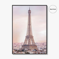 Paris Skyline Fine Art Photo Print, Eiffel Tower, Arc de Triomphe, France Wall Poster