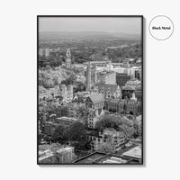 New Haven Black and White Fine Art Photo Print, Yale University, Connecticut Poster