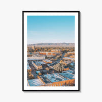 Fort Collins Skyline Fine Art Photo Print, Colorado USA Downtown Wall Poster, Rocky Mountains