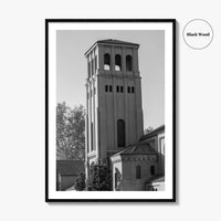 Bakersfield Skyline Black and White Fine Art Photo Print, Poster, California USA