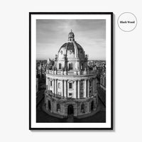 Oxford Black and White Fine Art Photo Print, Radcliffe Camera Bodleian Library Poster UK