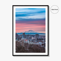 Seattle Skyline Fine Art Photo Print, City Wall Decor Poster, Washington USA