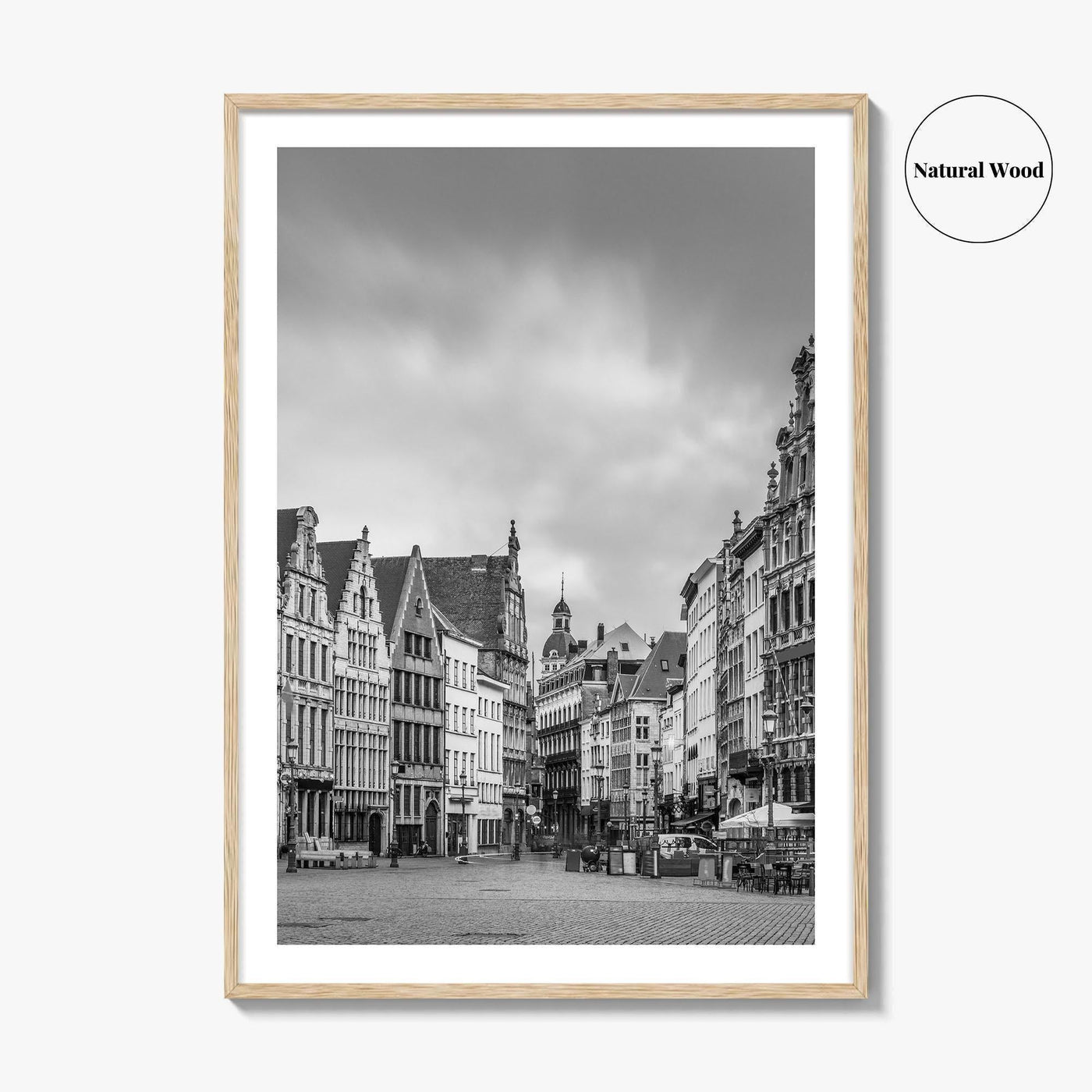 Antwerp Black and White Fine Art Photo Print, Grote Markt, Antwerpen, Belgium, Wall Poster