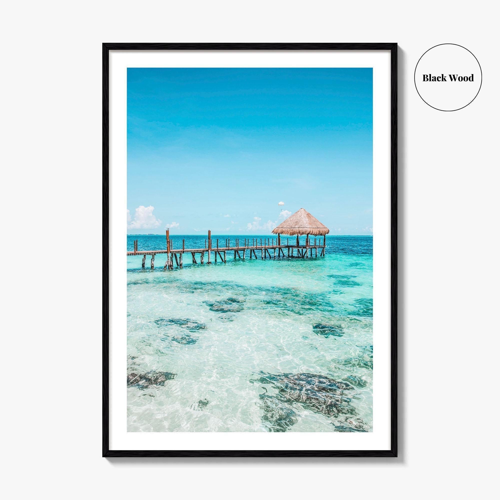 Cancun Fine Art Photo Print, Quintana Roo Mexico Wall Decor Poster, Riviera Maya