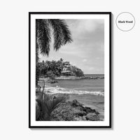 Sayulita Black and White Fine Art Photo Print, Mexico, Riviera Nayarit Wall Decor Poster