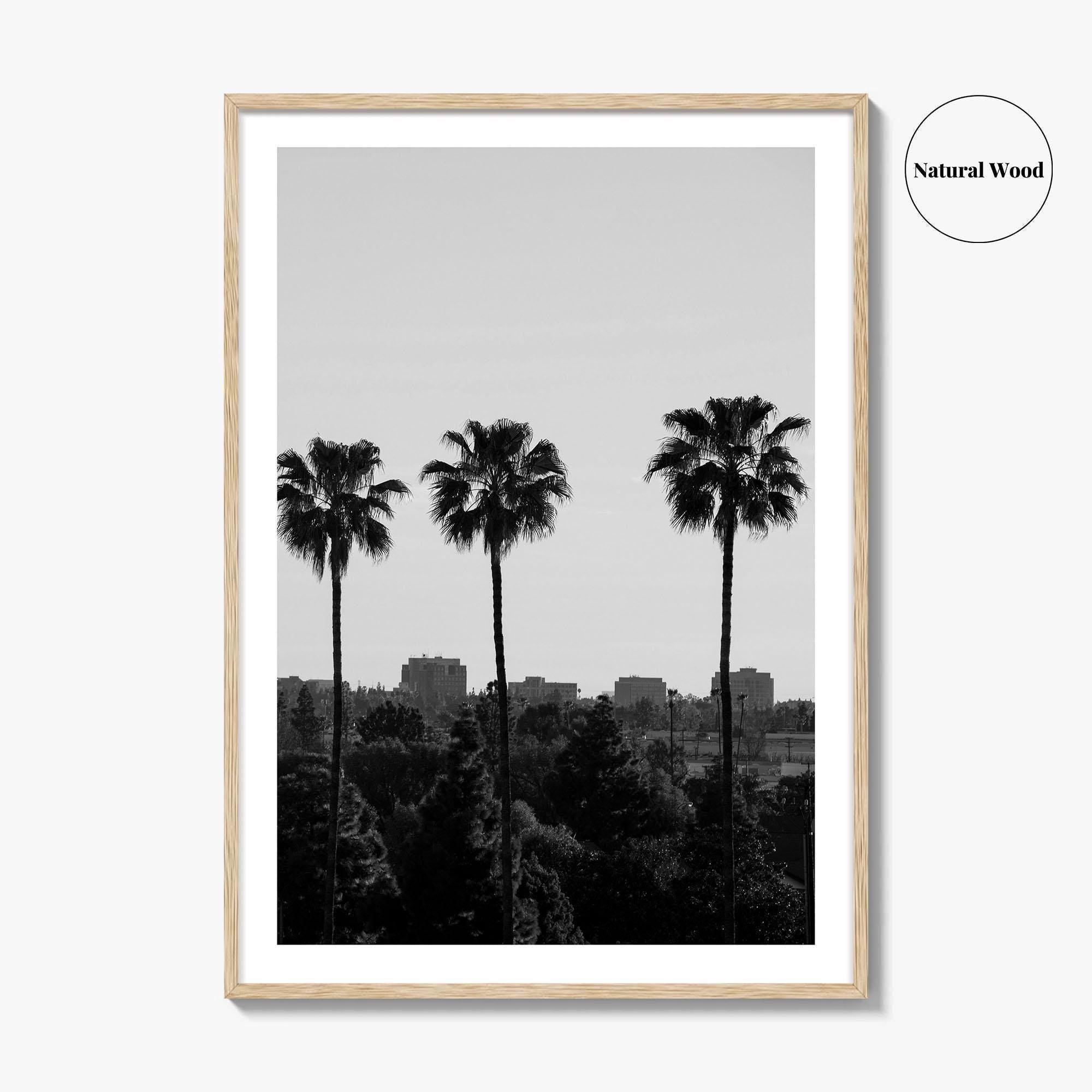 Anaheim Skyline Black and White Fine Art Photo Print, Orange County Poster, California Poster