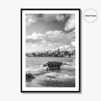 La Jolla Black and White Fine Art Photo Print, Bird Rock San Diego Poster