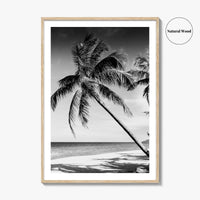 Thailand Black and White Fine Art Photo Print, Tropical Beach Wall Decor Poster