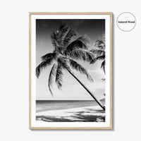 Thailand Black and White Fine Art Photo Print, Tropical Beach Wall Decor Poster