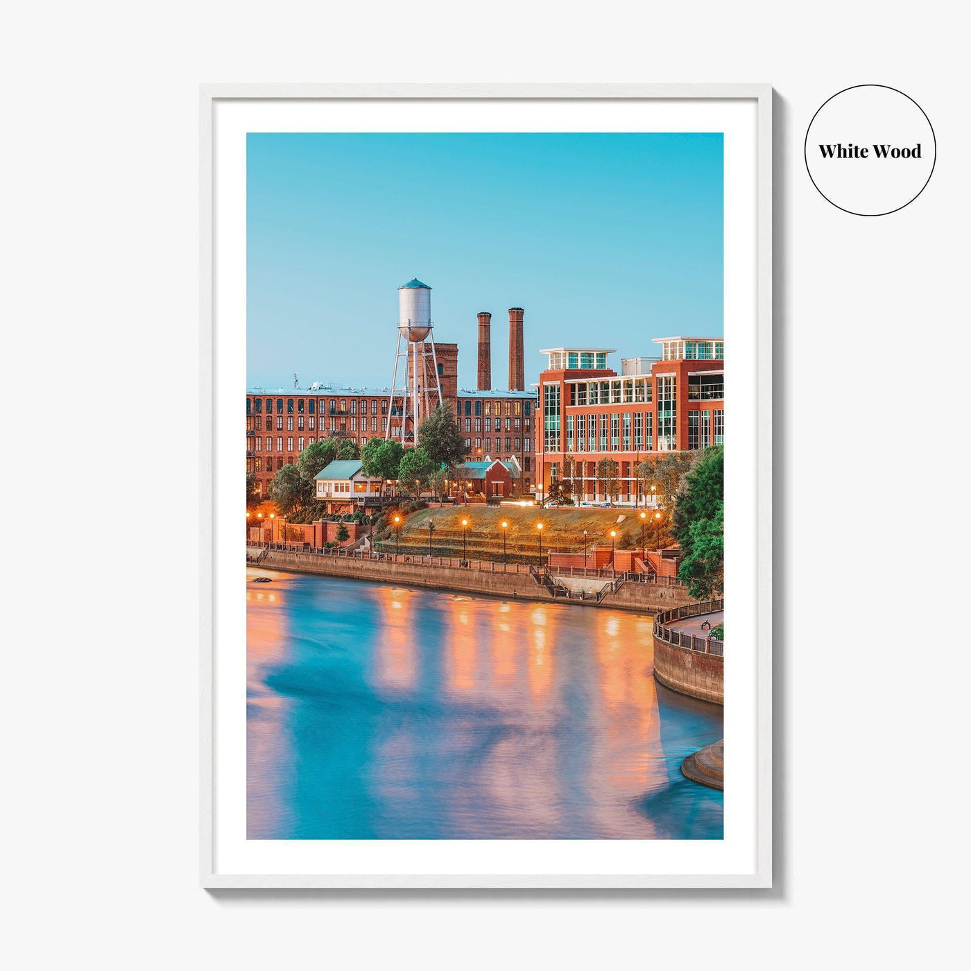 Columbus Georgia Skyline Fine Art Photo Print, Downtown Wall Decor Poster, USA