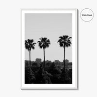 Anaheim Skyline Black and White Fine Art Photo Print, Orange County Poster, California Poster