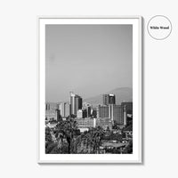 Addis Ababa Skyline Black and White Fine Art Photo Print, Ethiopia Wall Decor Poster