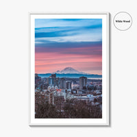 Seattle Skyline Fine Art Photo Print, City Wall Decor Poster, Washington USA