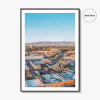 Fort Collins Skyline Fine Art Photo Print, Colorado USA Downtown Wall Poster, Rocky Mountains