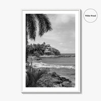 Sayulita Black and White Fine Art Photo Print, Mexico, Riviera Nayarit Wall Decor Poster