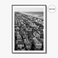 Manasquan Inlet Black and White Fine Art Photo Print, Jersey Shore NJ Poster