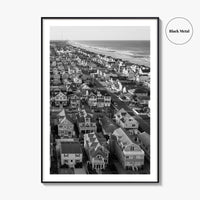 Manasquan Inlet Black and White Fine Art Photo Print, Jersey Shore NJ Poster
