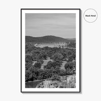 Arkansas River Black and White Fine Art Photo Print, North Little Rock Poster