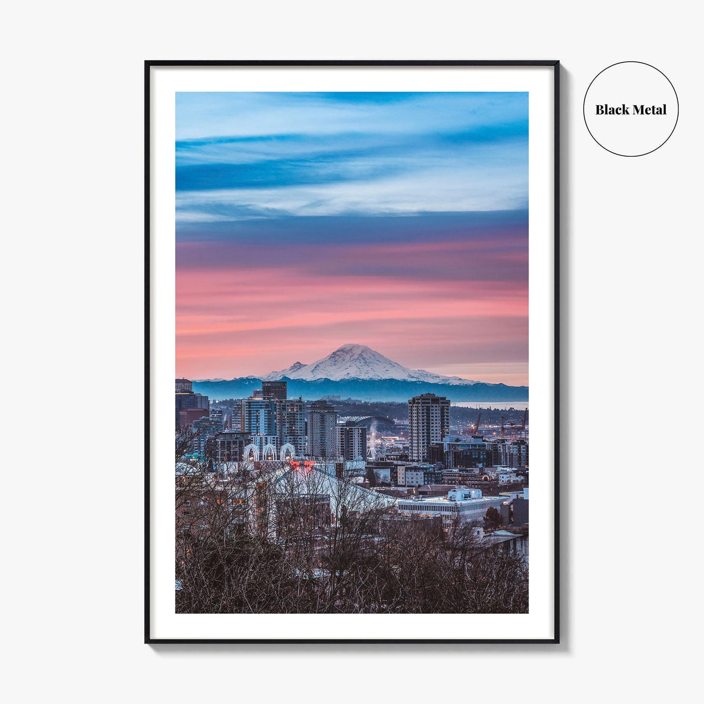 Seattle Skyline Fine Art Photo Print, City Wall Decor Poster, Washington USA