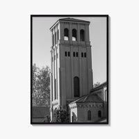Bakersfield Skyline Black and White Fine Art Photo Print, Poster, California USA