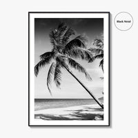 Thailand Black and White Fine Art Photo Print, Tropical Beach Wall Decor Poster