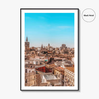 Valencia Fine Art Photo Print, Aerial Panoramic, Spain Wall Decor, Travel Poster