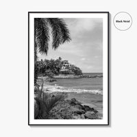 Sayulita Black and White Fine Art Photo Print, Mexico, Riviera Nayarit Wall Decor Poster