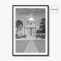 Alabama Black and White Fine Art Photo Print, Montgomery Capitol Poster, USA Poster