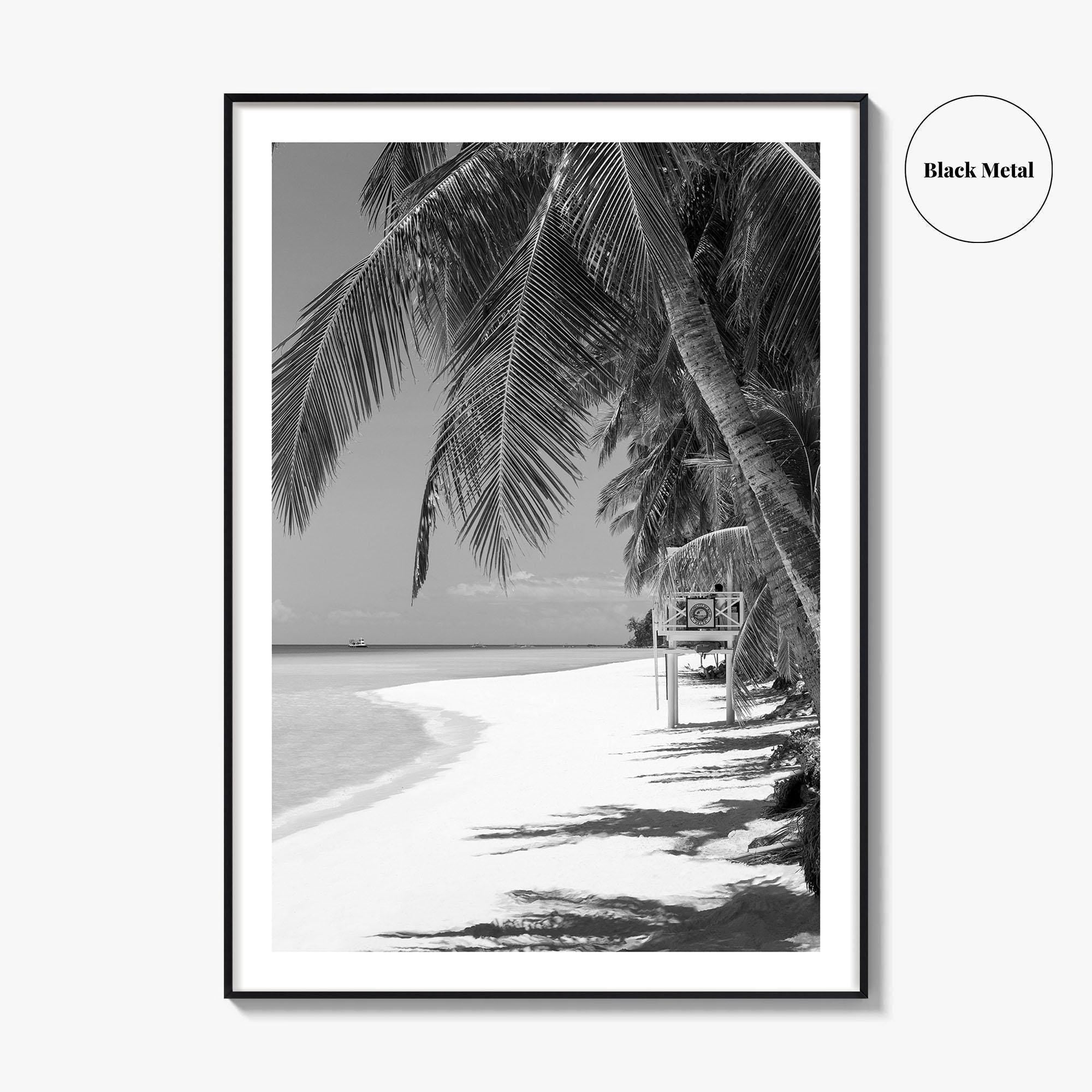 Boracay Island Black and White Fine Art Photo Print, Aklan, Philippines, Beach Wall Poster