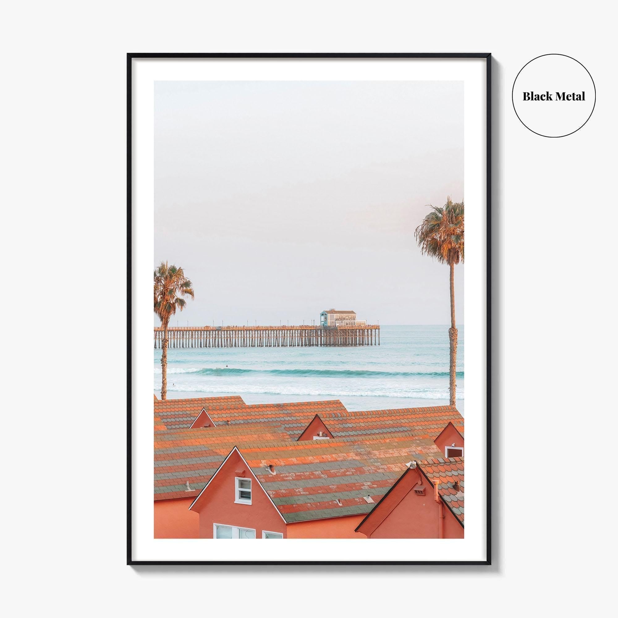 Oceanside Fine Art Photo Print, California Wall Decor, Coastal Photo Poster, USA