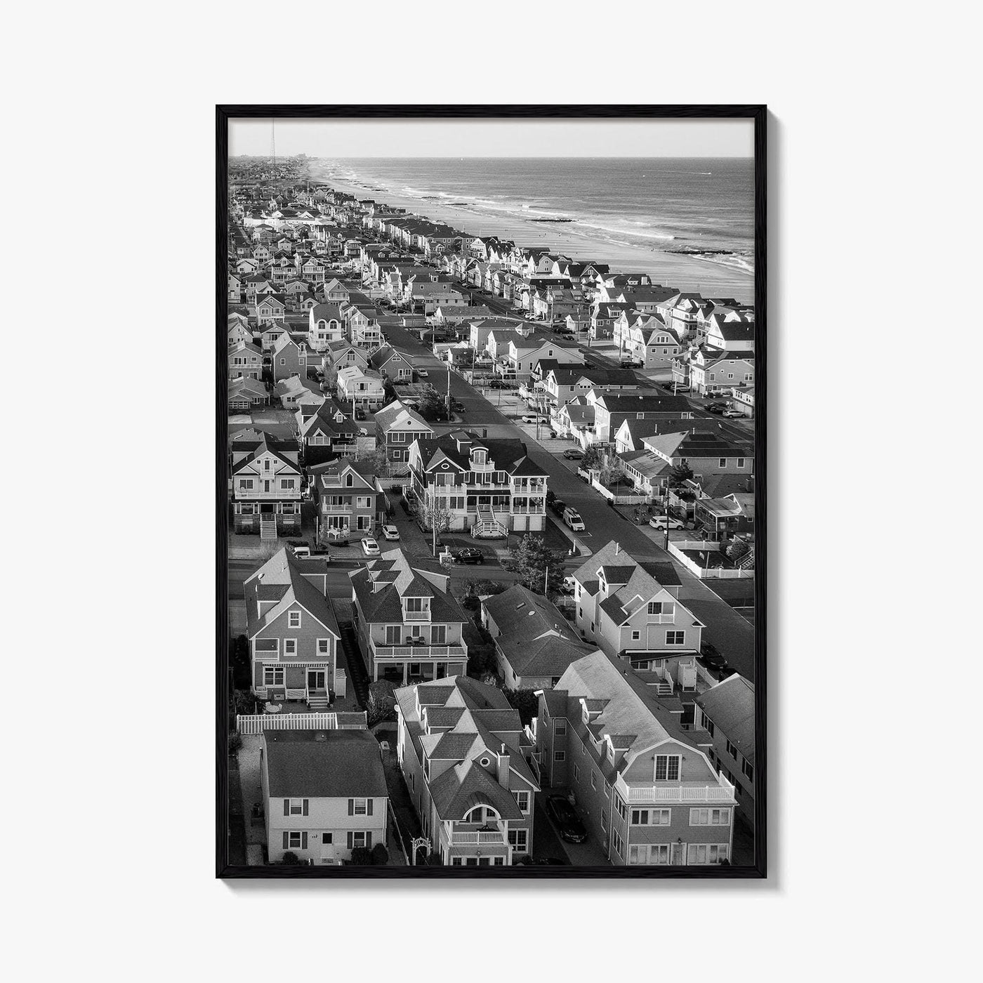 Manasquan Inlet Black and White Fine Art Photo Print, Jersey Shore NJ Poster