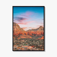 Sedona Fine Art Photo Print, Arizona USA, Downtown, Mountains, Red Rocks, Wall Decor Poster