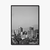 Addis Ababa Skyline Black and White Fine Art Photo Print, Ethiopia Wall Decor Poster