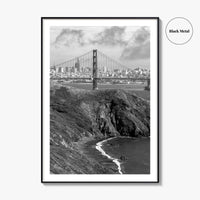 San Francisco Black and White Fine Art Photo Print, Golden Gate Bridge Poster
