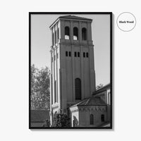 Bakersfield Skyline Black and White Fine Art Photo Print, Poster, California USA