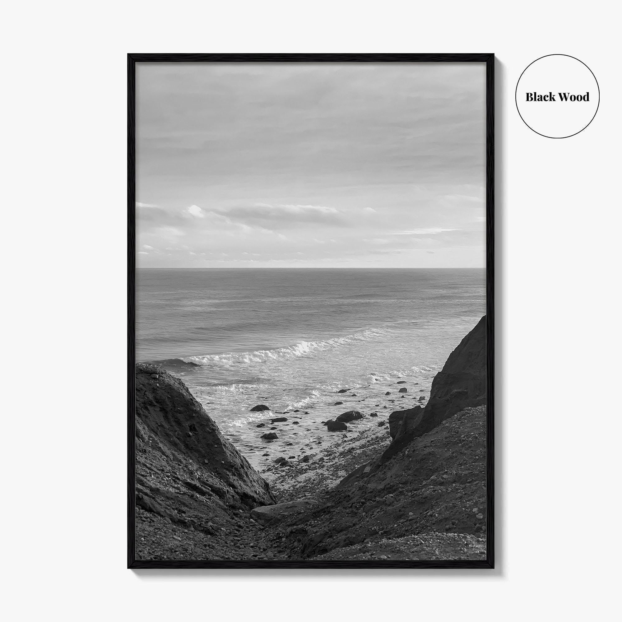 Montauk Black and White Fine Art Photo Print, Long Island Hamptons Poster