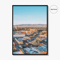 Fort Collins Skyline Fine Art Photo Print, Colorado USA Downtown Wall Poster, Rocky Mountains